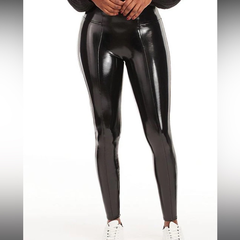 SPANX patent leather leggings